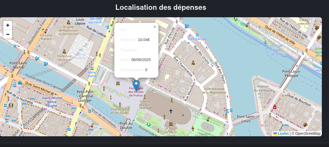 Fonctionnalité de géolocalisation